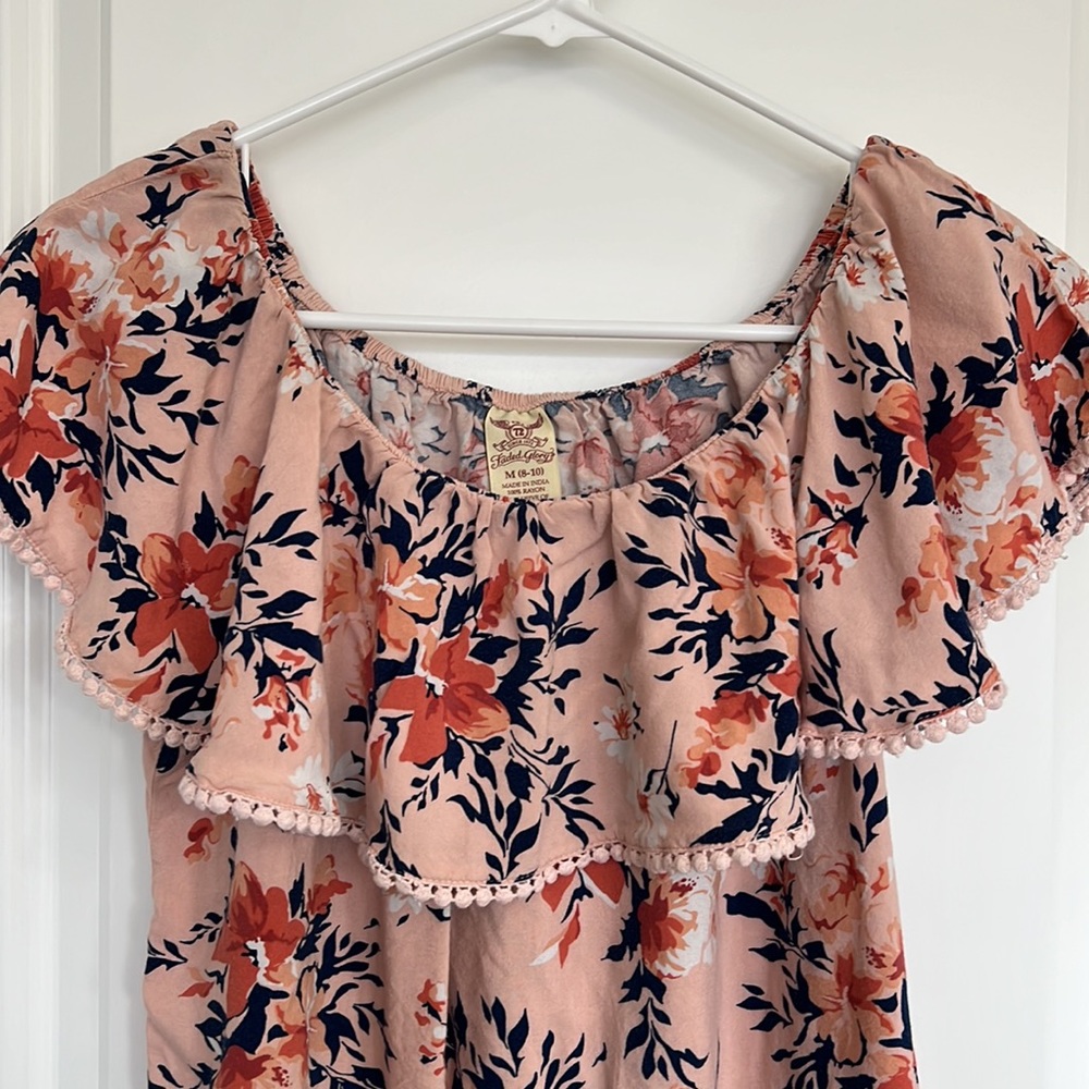 Faded Glory‎ Floral Off Shoulder Blouse Size M(8-10) - Picture 2 of 6